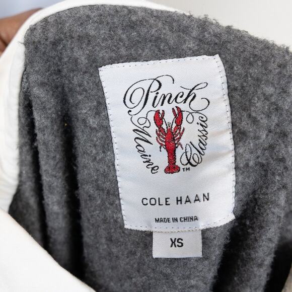 Pinch x Cole Haan Collared Gray White Sweatshirt XS - Picture 7 of 7